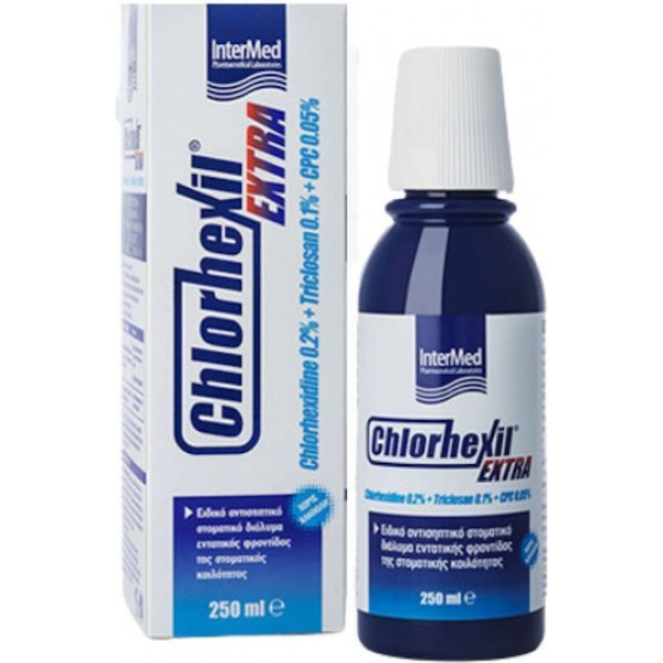 InterMed Chlorhexil Extra Mouthwash Στοματικό Διάλυμα 250m InterMed Chlorhexil Extra Mouthwash Στοματικό Διάλυμα 250m